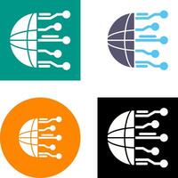 Network Icon Design vector