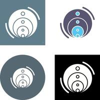 Venn Diagram Icon Design vector