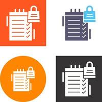 Shopping List Icon Design vector