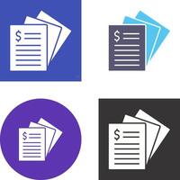 Invoice Icon Design vector