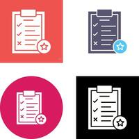 Task List Icon Design vector