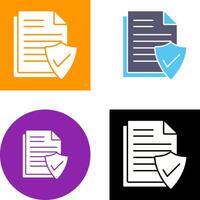 Valid Document Icon Design vector