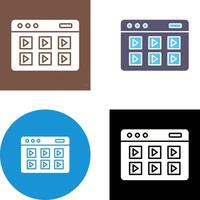 Online Course Icon Design vector