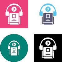 Audio Book Icon Design vector