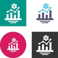 Bar Chart Icon Design vector