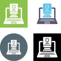 Laptop Icon Design vector