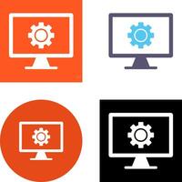 Monitor Screen Icon Design vector