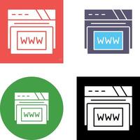 Www Icon Design vector