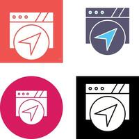 Navigation Icon Design vector