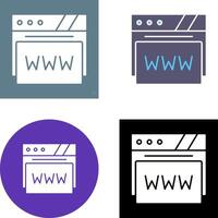 web navegador icono diseño vector