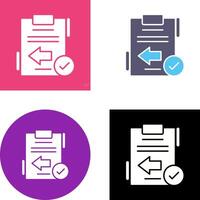 Return Icon Design vector