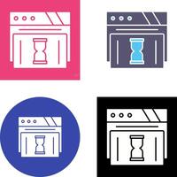 Waiting Icon Design vector