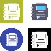 Spring Notebook Icon Design vector