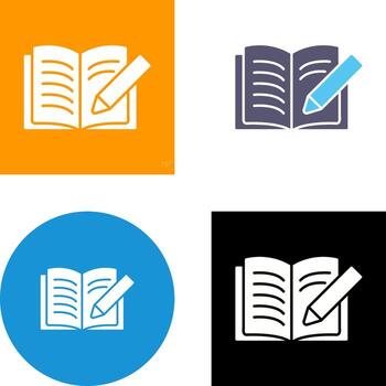 Write Icon Design vector