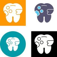 caries icono diseño vector