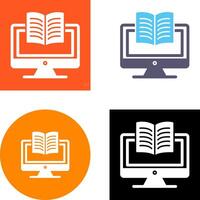 Digital Learning Icon Design vector