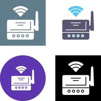 diseño de icono de enrutador wifi vector