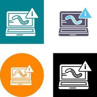 Worm Icon Design vector