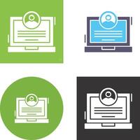 CV Icon Design vector