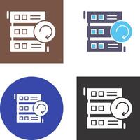 Backup Icon Design vector