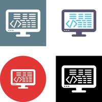 Coding Icon Design vector