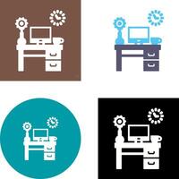 Work Table Icon Design vector