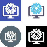Monitor Icon Design vector