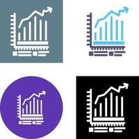 Bar Chart Icon Design vector