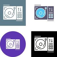 Turntable Icon Design vector