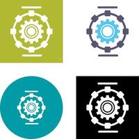 Automated Process Icon Design vector