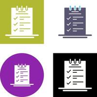 Booking CheckList Icon Design vector