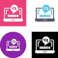 Digital Learning Icon Design vector