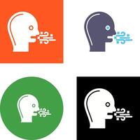 Bad Breath Icon Design vector