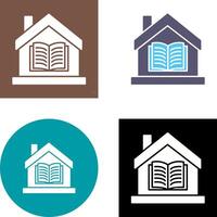 Homeschooling Icon Design vector