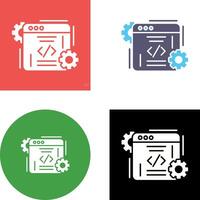 diseño de icono de codificación vector