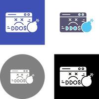 Ddos Icon Design vector