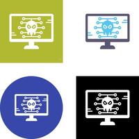 Malware Icon Design vector