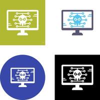 diseño de icono de malware vector