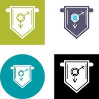 College Fraternity Icon Design vector