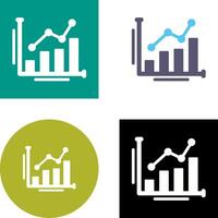 Bar Chart Icon Design vector