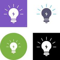 Light Bulb Icon Design vector