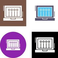 Laptop Icon Design vector