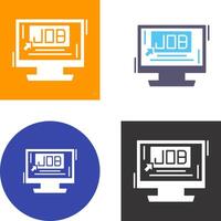 Job Icon Design vector