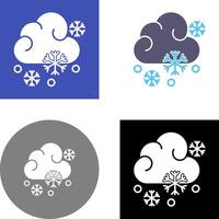diseño de icono nevado vector