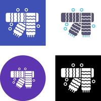 invierno bufanda icono diseño vector