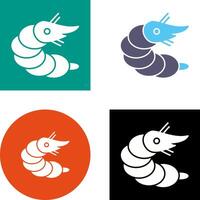 Shrimp Icon Design vector