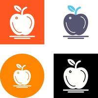 diseño de icono de manzana vector