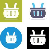 Shopping Basket Icon Design vector