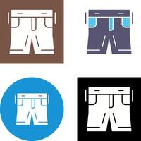 diseño de icono de pantalones cortos vector