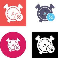 diseño de icono de reloj de alarma vector